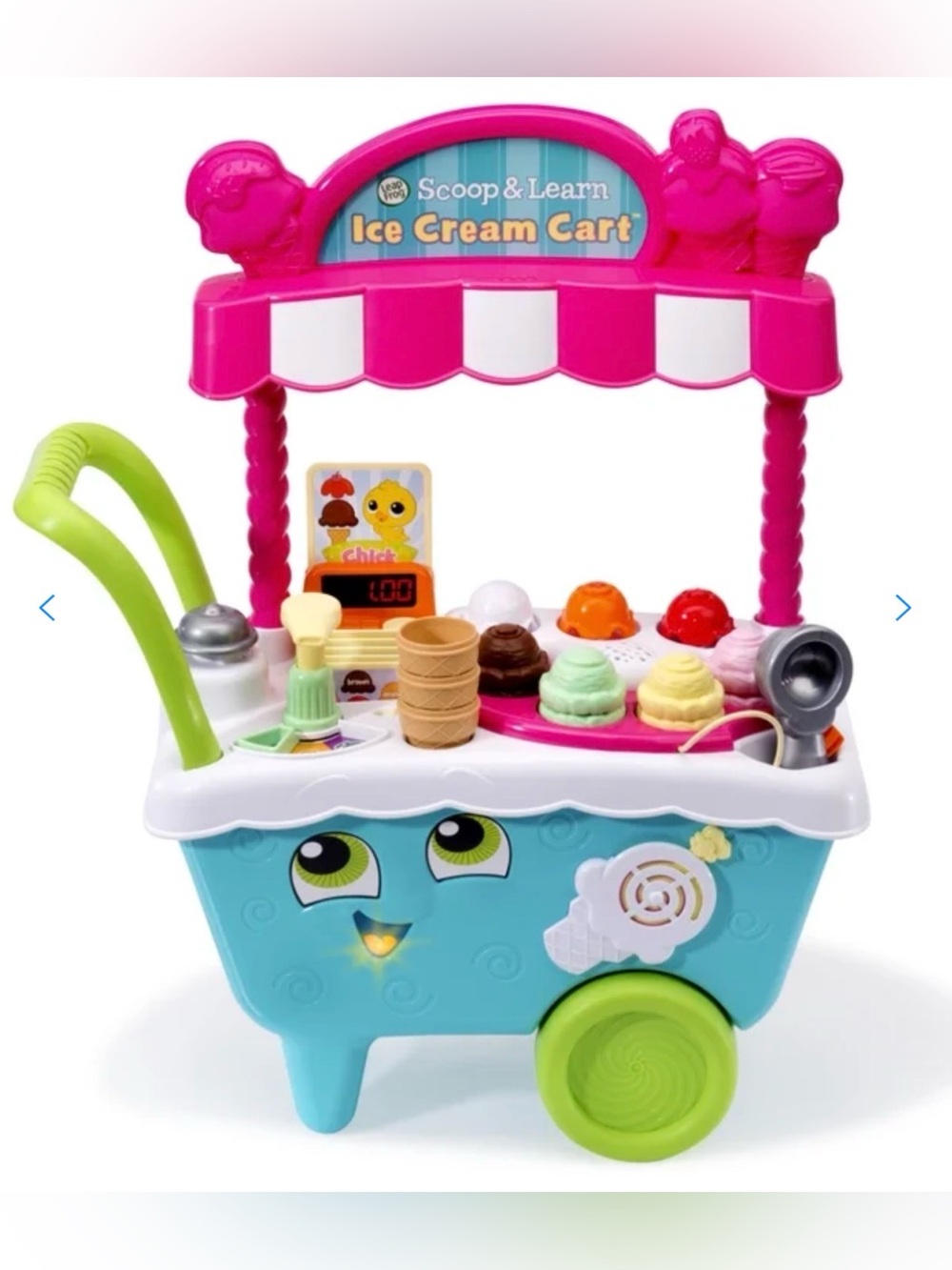 Leapfrog Scoop & Learn Ice Cream Cart with All Accessories